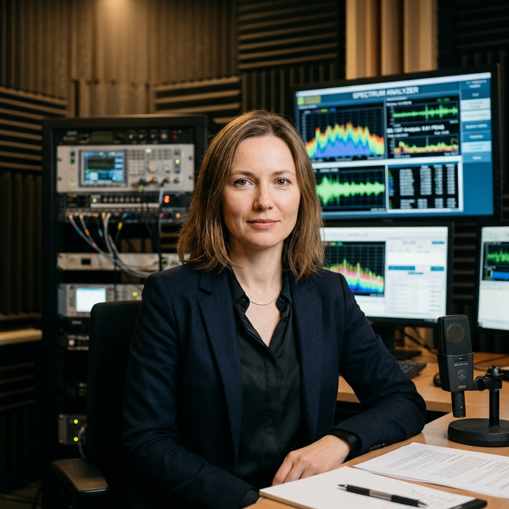 Dr. Elena Rostova · Acoustic Physics & BS.1387 Lead