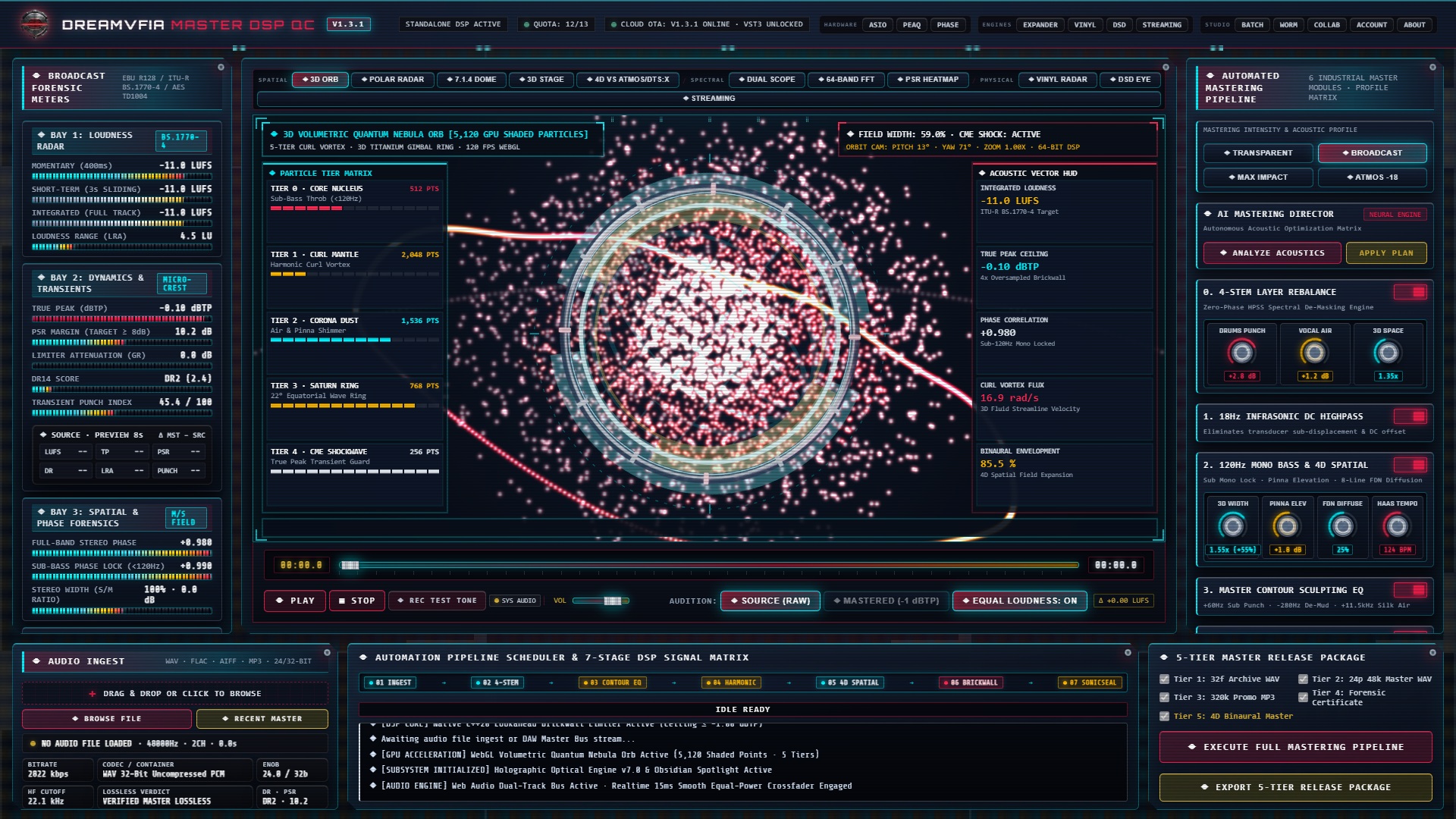 DREAMVFIA Master DSP QC V1.3.1 Real Full-HD Screenshot